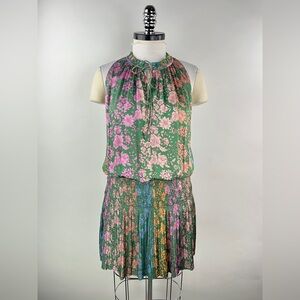 💚 3191. Floral Sleeveless Mini Dress